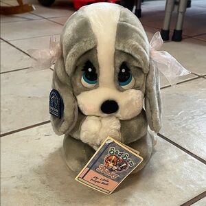 Sad Sam Honey Praying Gray Plush Vintage